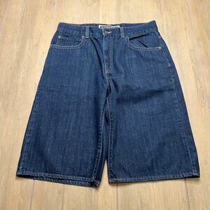 Vintage Levi's 579 Baggy Jean Shorts Mens 34 Blue Denim‎ Loose Y2K Skater